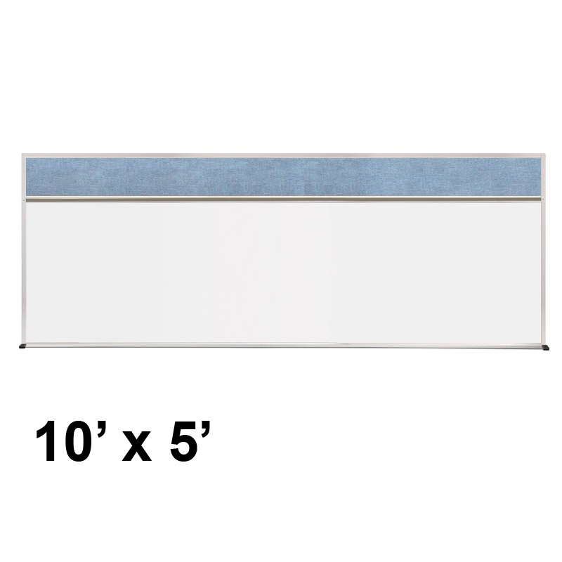 Best-Rite Best-Rite 510-1C-PM-X2 Style-C 10' x 5' Combo-Rite Tackboard and Porcelain Magnetic Combination Whiteboard