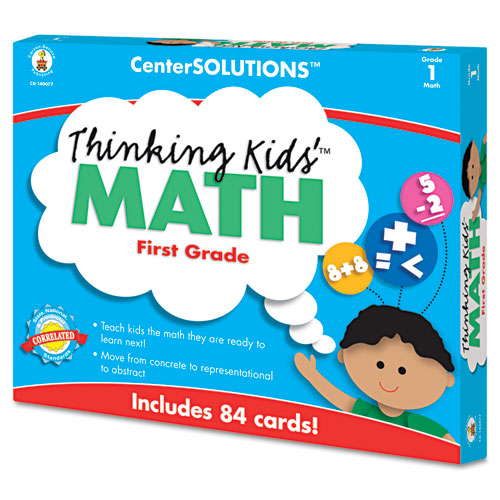 Carson-Dellosa Publishing Carson-Dellosa CenterSOLUTIONS Grade 1 Thinking Kids Math Cards