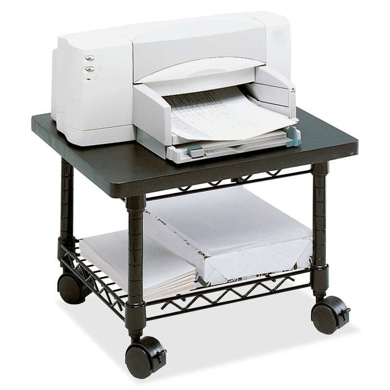 Safco Safco One-Shelf Underdesk Printer Cart  Black