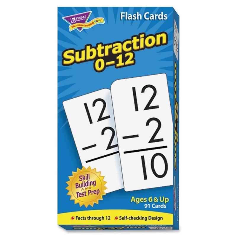 TREND Trend Subtraction Skill Drill Flash Cards  3