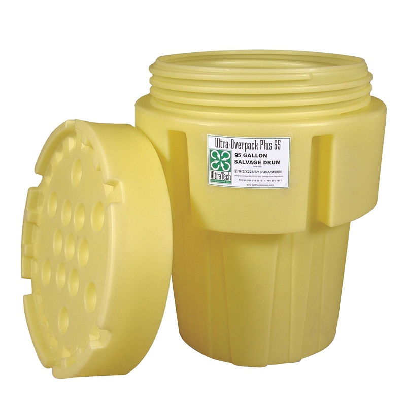 Ultratech 0580 Polyethylene Salvage Overpack Spill Containment Drum 95 Gal