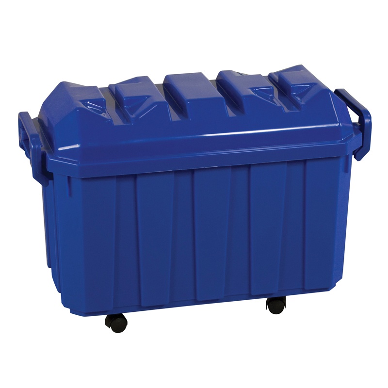 Ecr4kids 18-gallon Stackable Mobile Classroom Storage Trunk 4-pack