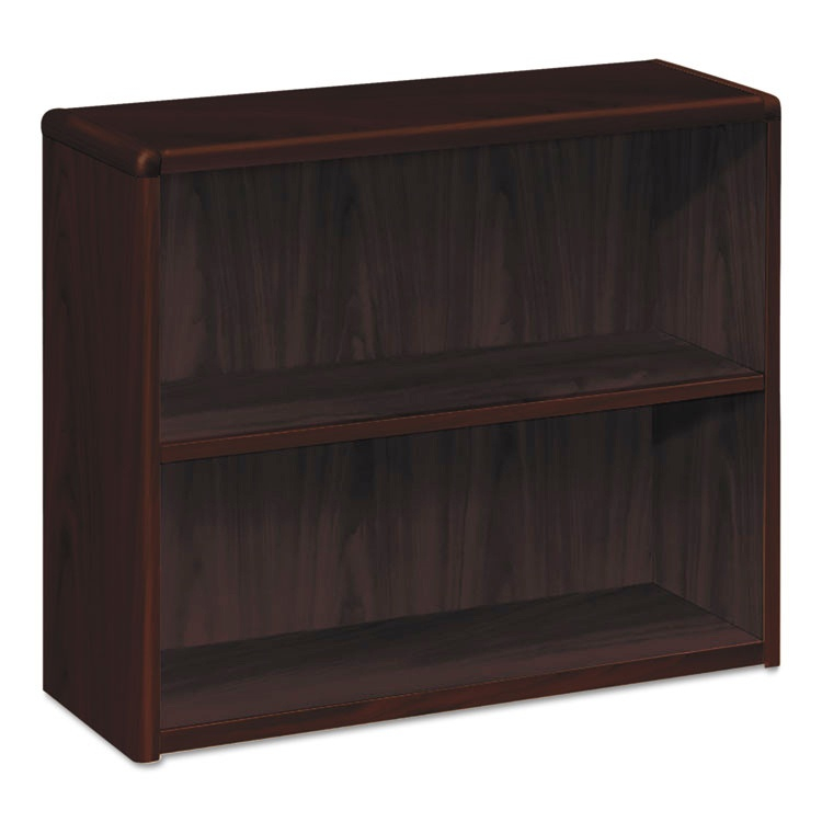 Hon 10752nn 2-shelf Wood Bookcase In Mahogany Finish