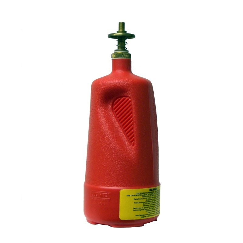Justrite 14010 Polyethylene 1 Quart Dispensing Safety Can Red