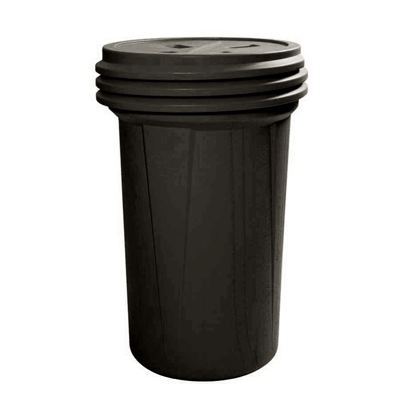 Eagle 1657blk Screw Lid Polyethylene Overpack Spill Containment Drum 55 Gal Black