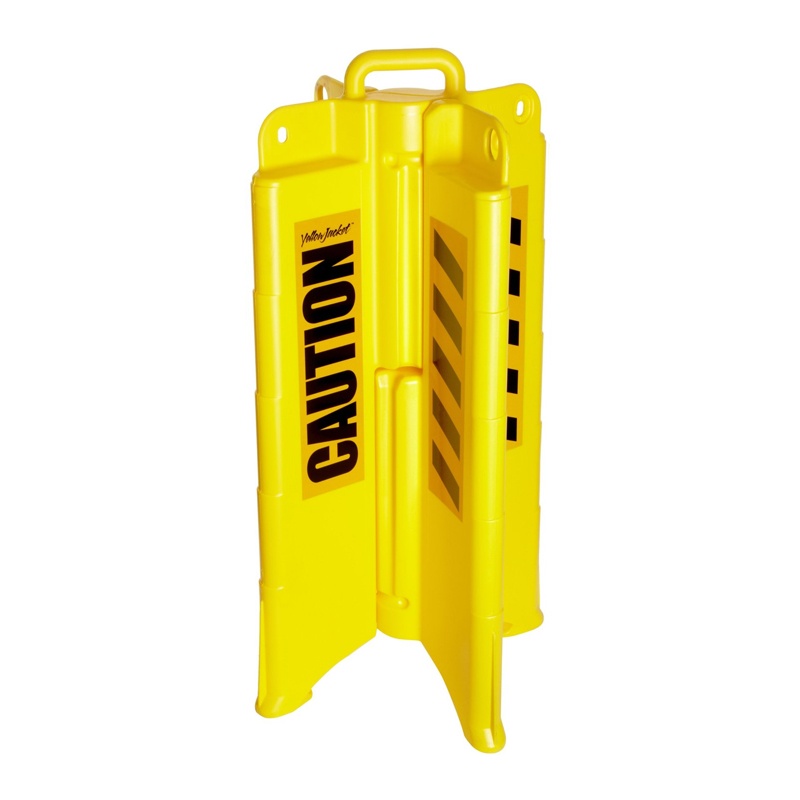 Eagle Yellowjacket Collapsible Safety Barricade With Caution 1820caution