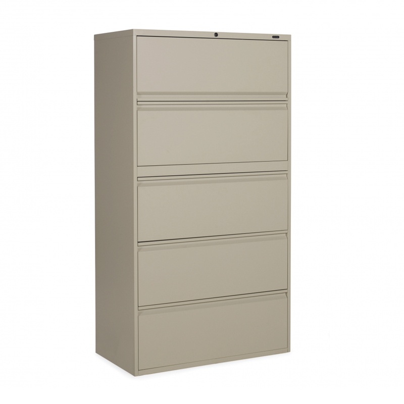 Global 1900 Plus 1930p-5f12 5-drawer 30" Wide Lateral File Cabinet Letter & Legal