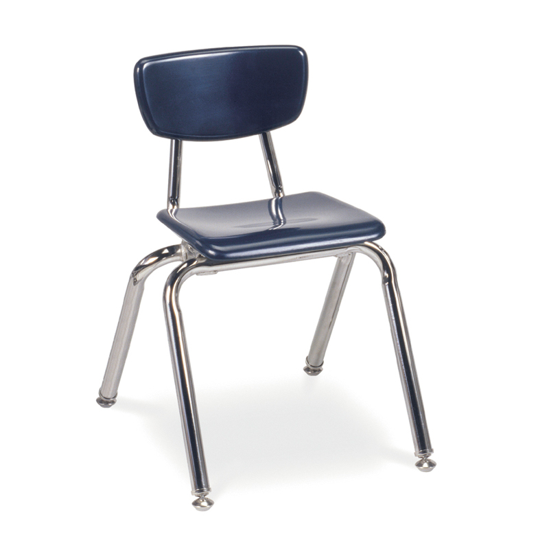 Virco 14" H Plastic Classroom Stacking Chair 4-pack