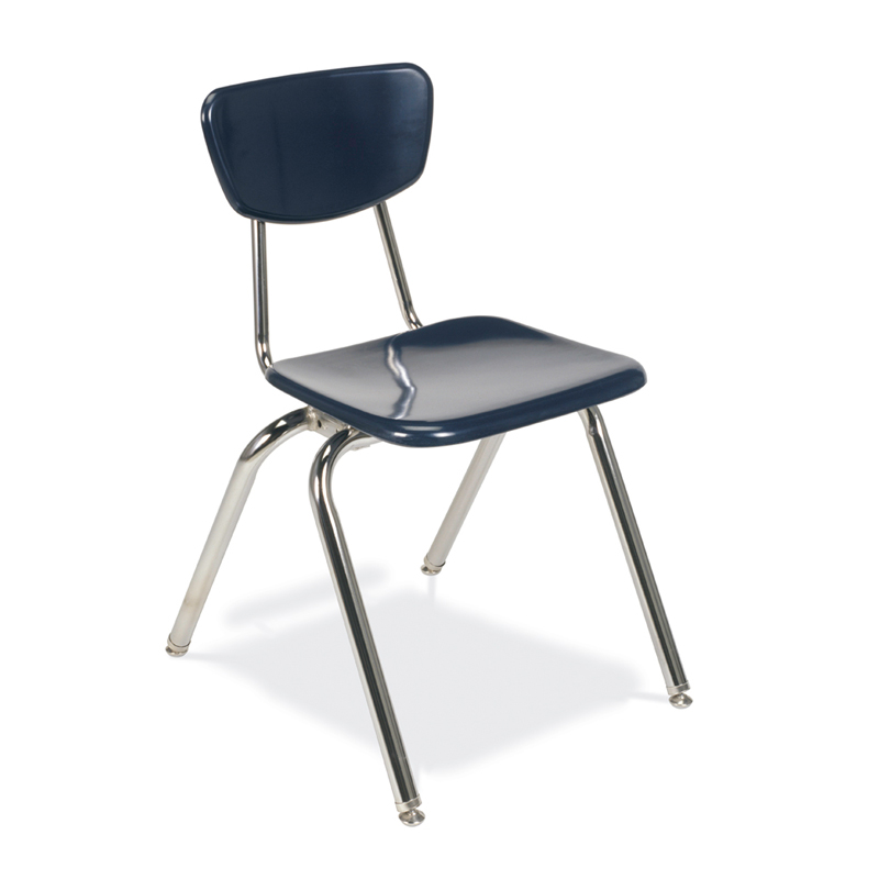 Virco 18" H Plastic Classroom Stacking Chair 4-pack