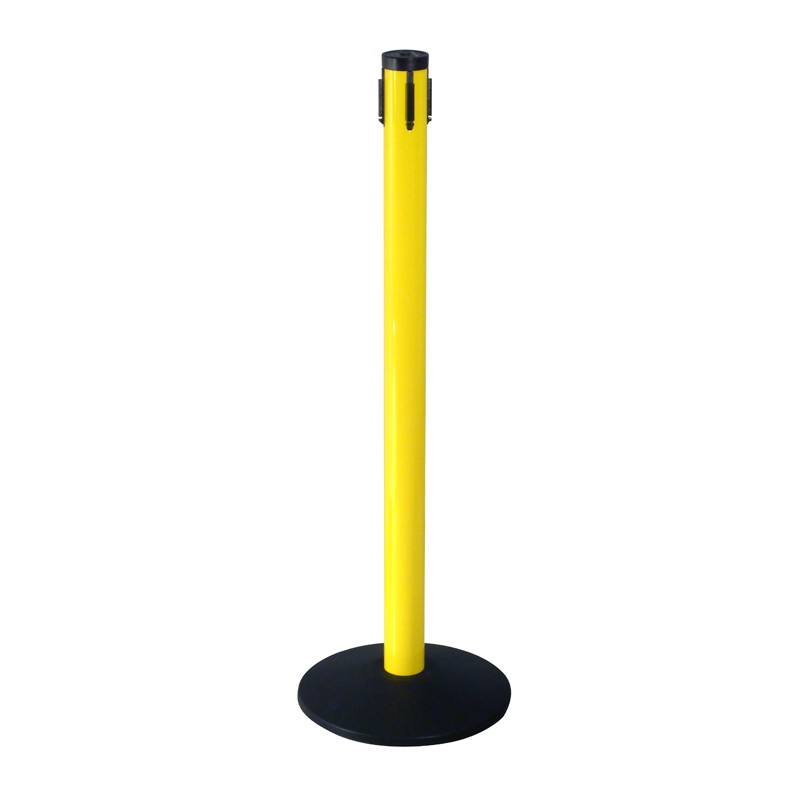 Retracta-belt Receiver Post For 301ya Retractable Belt Barrier Stanchion Yellow Post Plastic Base Cover