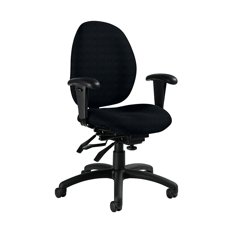 Global Malaga 3141-3 Multi-tilter Fabric Low-back Task Chair