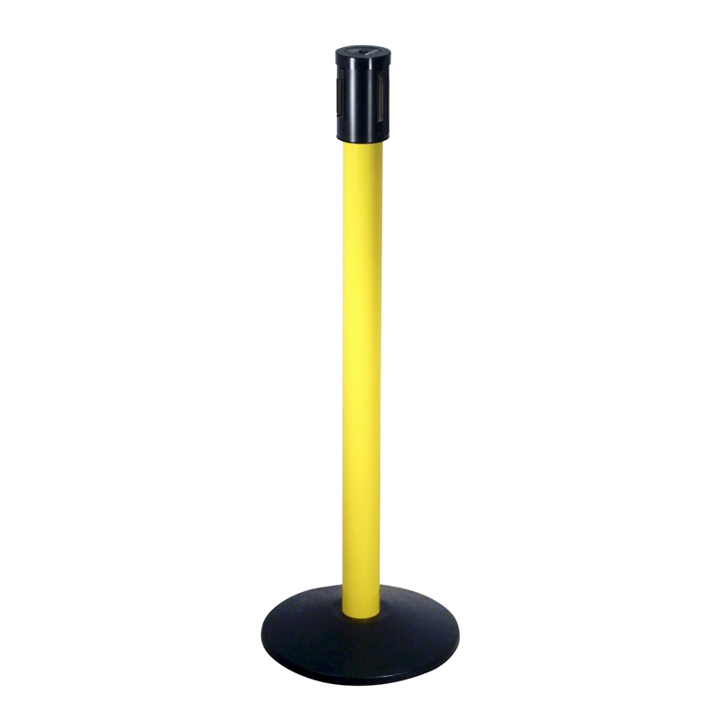 Retracta-belt Receiver Post For 321ya Retractable Belt Barrier Stanchion Yellow Post Plastic Base Cover
