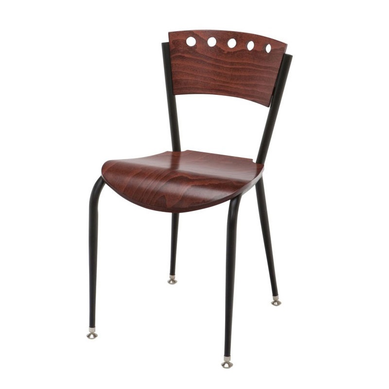 Kfi Seating 3818a Wood Mid-back Cafe Chair