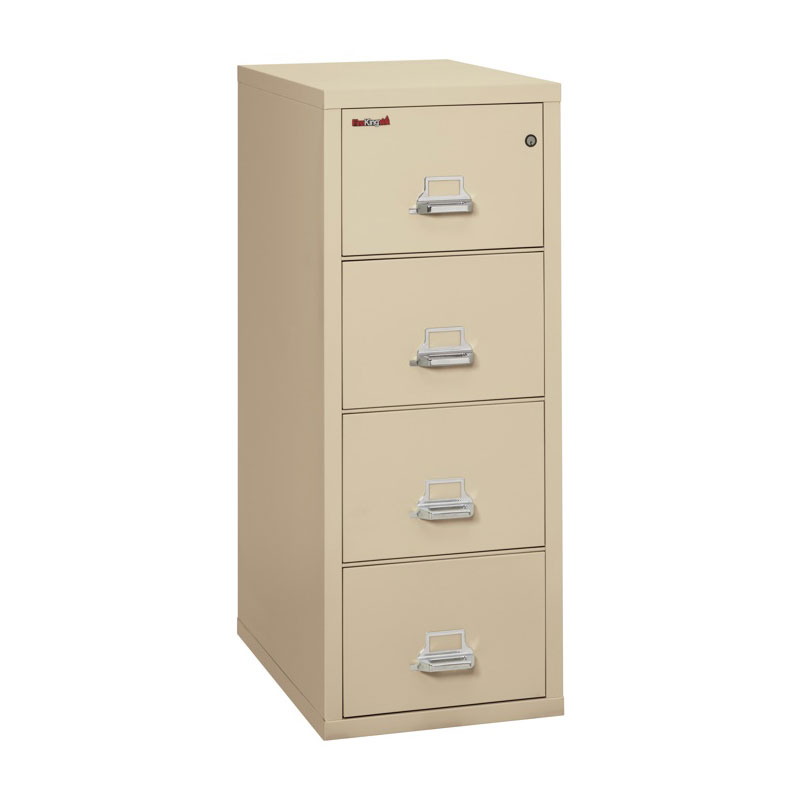 Fireking 4-drawer 31" Deep 1-hour Rated Fireproof File Cabinet Letter