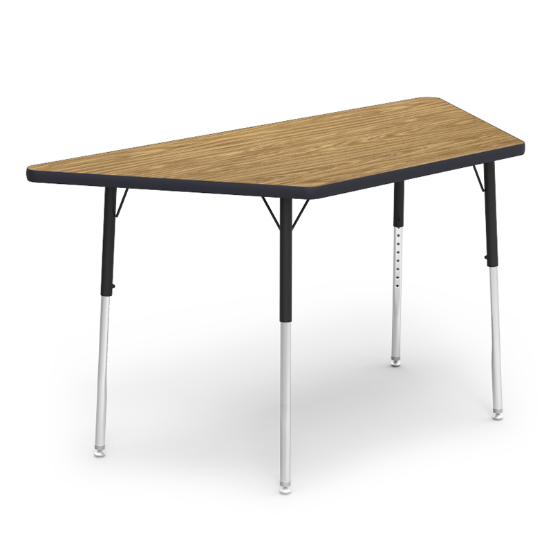 Virco 60" W X 30" D Trapezoid-shaped Classroom Activity Table