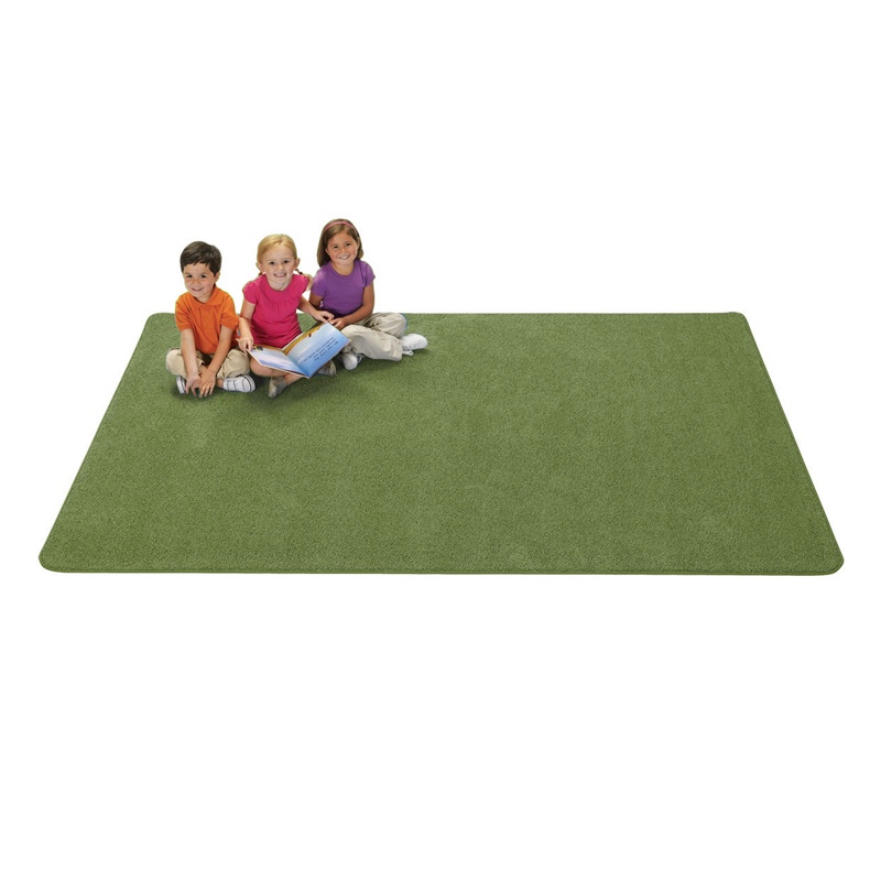 Carpets For Kids Kidply Soft Solids Rectangle Classroom Rug Grass Green