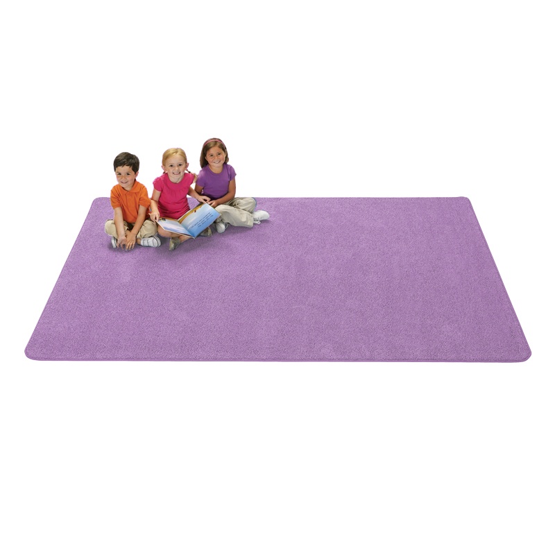 Carpets For Kids Kidply Soft Solids Rectangle Classroom Rug Lilac
