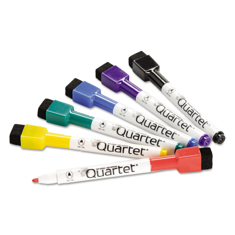 Quartet Rewriteables Dry Erase Mini-marker Fine Point Assorted 6-pack