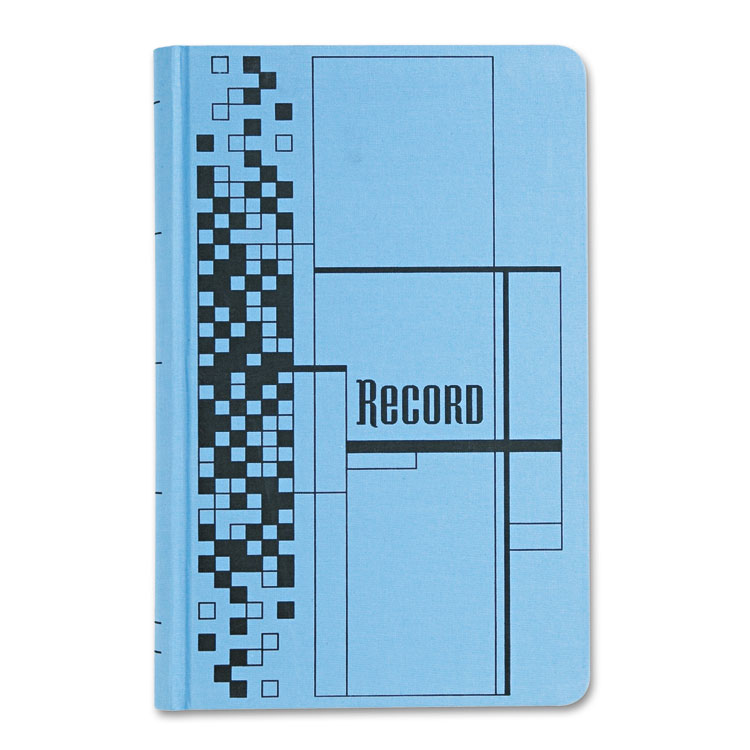 Adams 7-1/2" X 12" 500-page Record Ledger Book Blue Cloth Cover