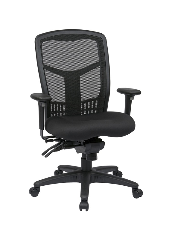 Office Star Pro-line Ii Multifunction Progrid Mesh-back Fabric High-back Managers Chair