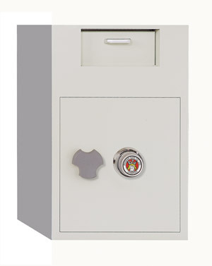 Phoenix 992 3.48 Cubic Foot Front Loading Combination Lock Depository Safe With Interior Safe