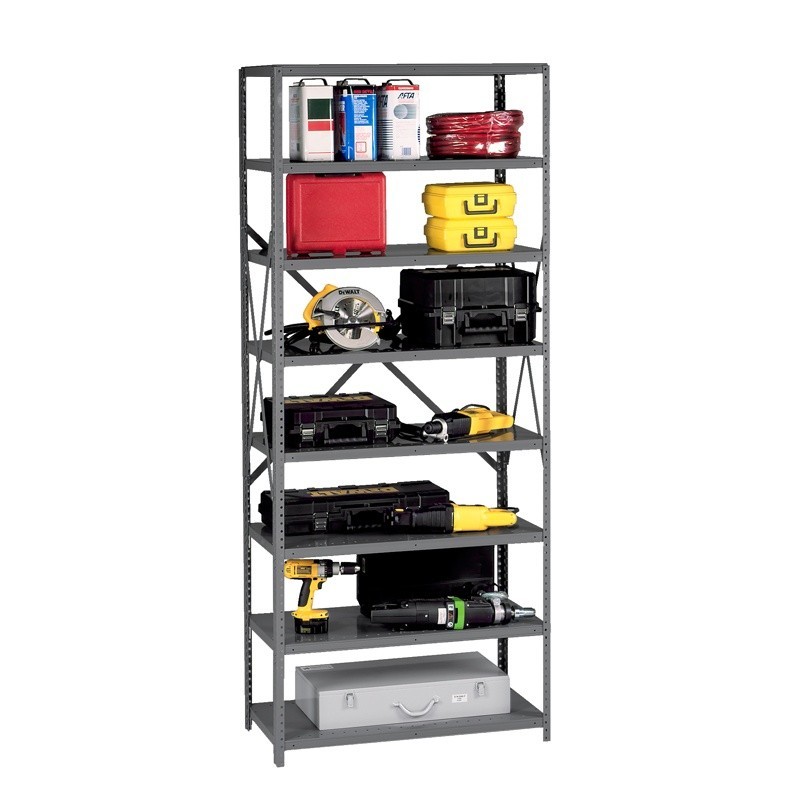 Tennsco 24" D X 48" W X 87" H 8-shelf Open Storage Shelving Unit