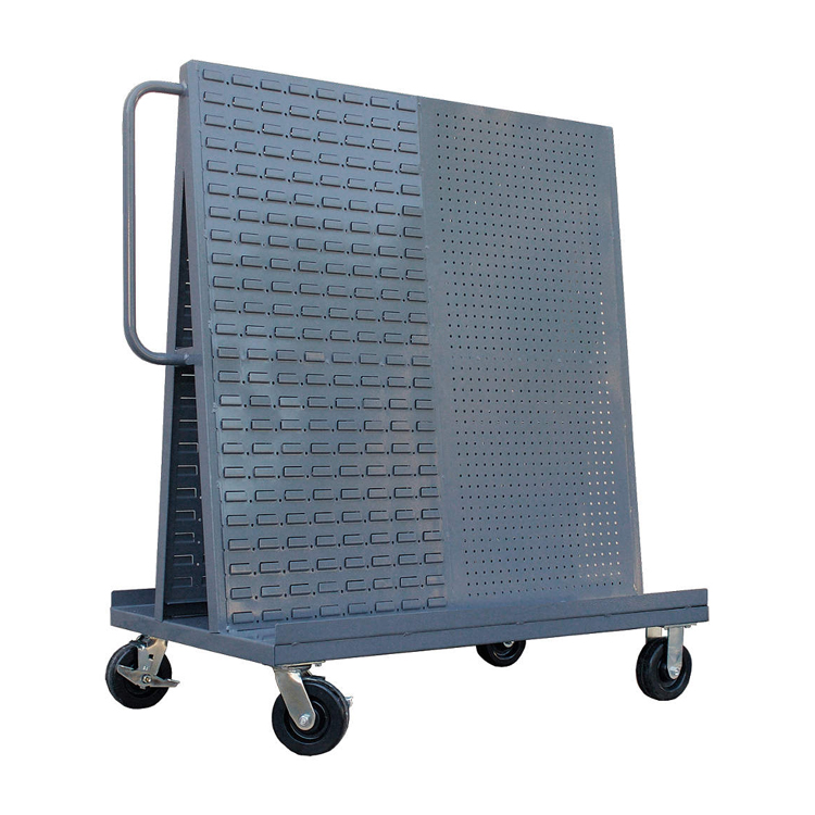 Durham Steel "5s" A-frame 30" X 48" 2000 Lb Load Truck With Half-louvered And Half-pegboard Panels