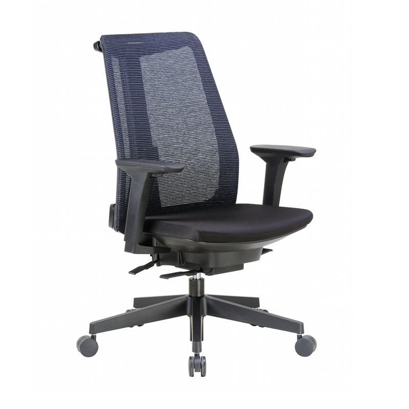 Boss B6990 Contemporary Mesh-back Fabric High-back Executive Office Chair