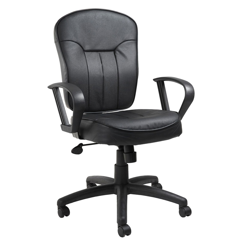 Boss B1562 Leatherplus Mid-back Task Chair
