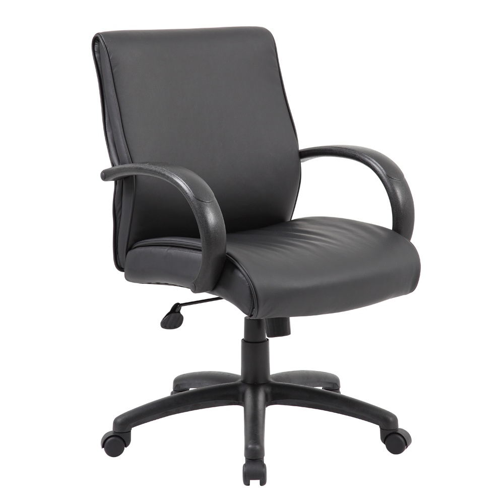 Boss B7717 Caressoftplus Mid-back Knee-tilt Executive Office Chair