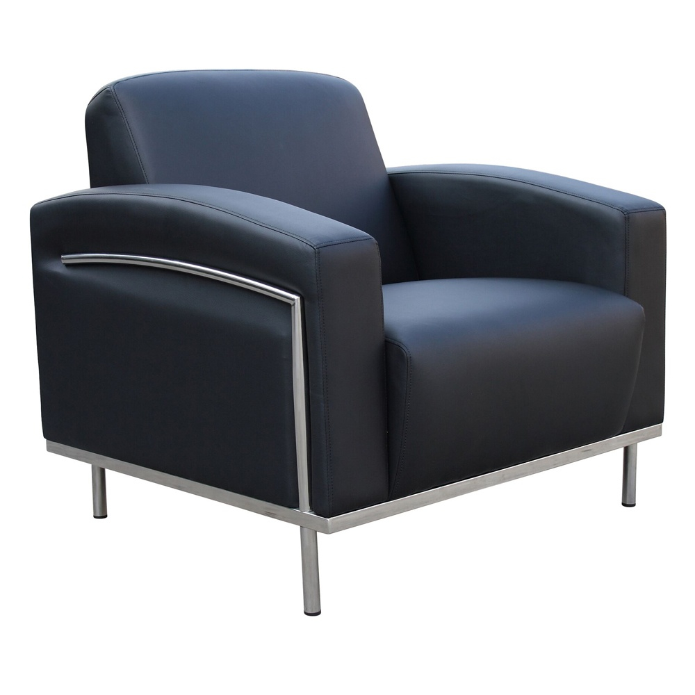 Boss Br99001-bk Contemporary Caressoftplus Lounge Reception Chair