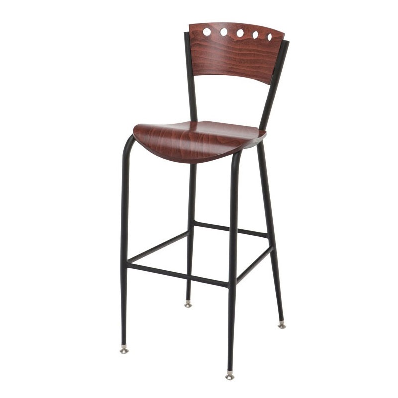 Kfi Seating Br3818a Wood Low-back Barstool