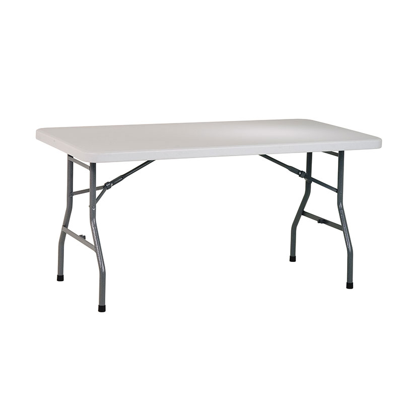 Office Star 60" W X 30" D Multi-purpose Resin Folding Table