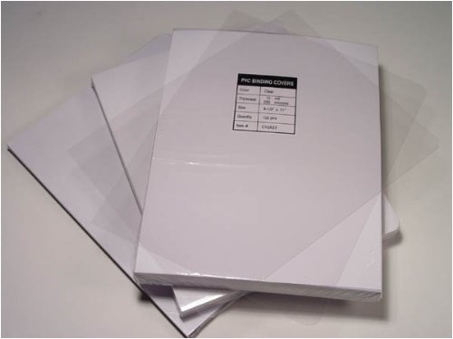 Akiles 10 Mil 8.5" X 14" Square Corner Crystal Clear Binding Cover 100/pack