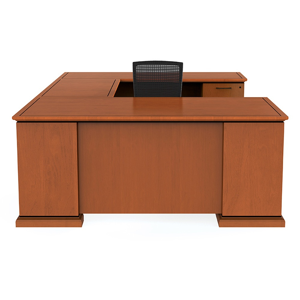 Cherryman Emerald U-shaped Straight Front Double Pedestal Office Desk
