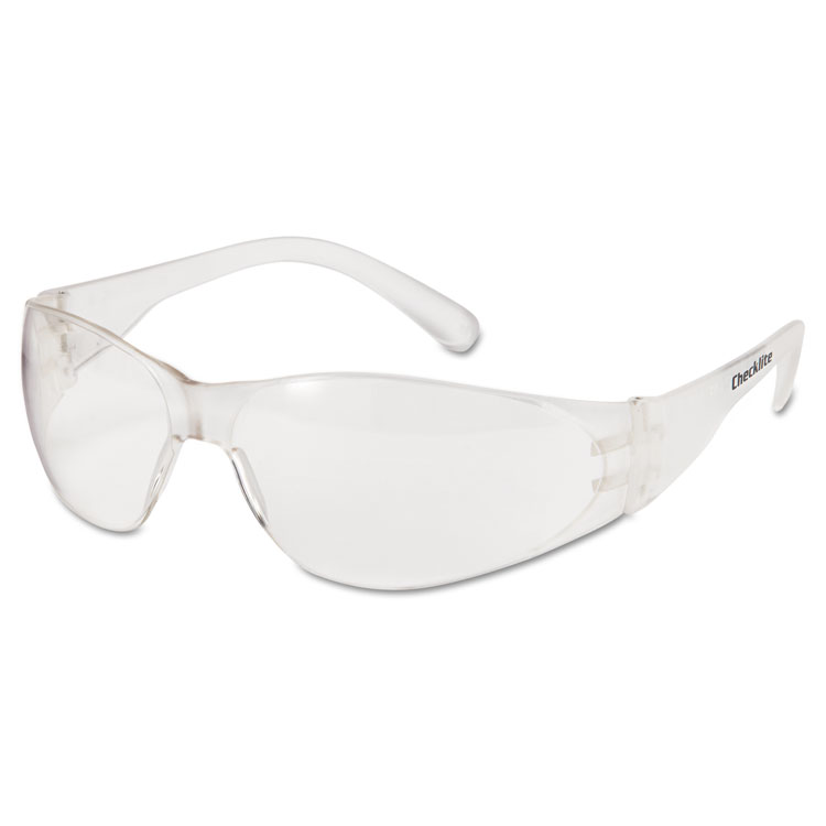 Crews Checklite Safety Glasses Clear Frame Clear Lens 12/pack