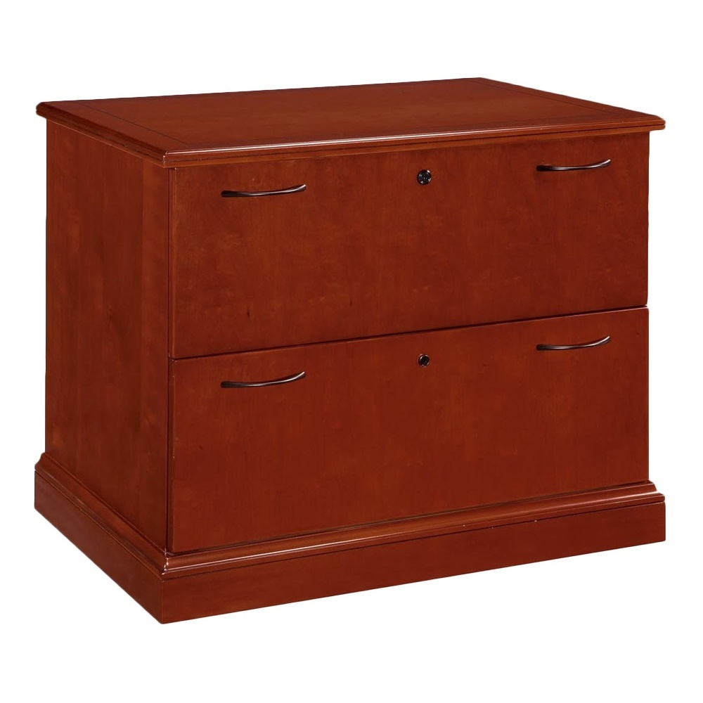 Dmi Belmont 36" W 2-drawer Lateral File Letter & Legal Cherry