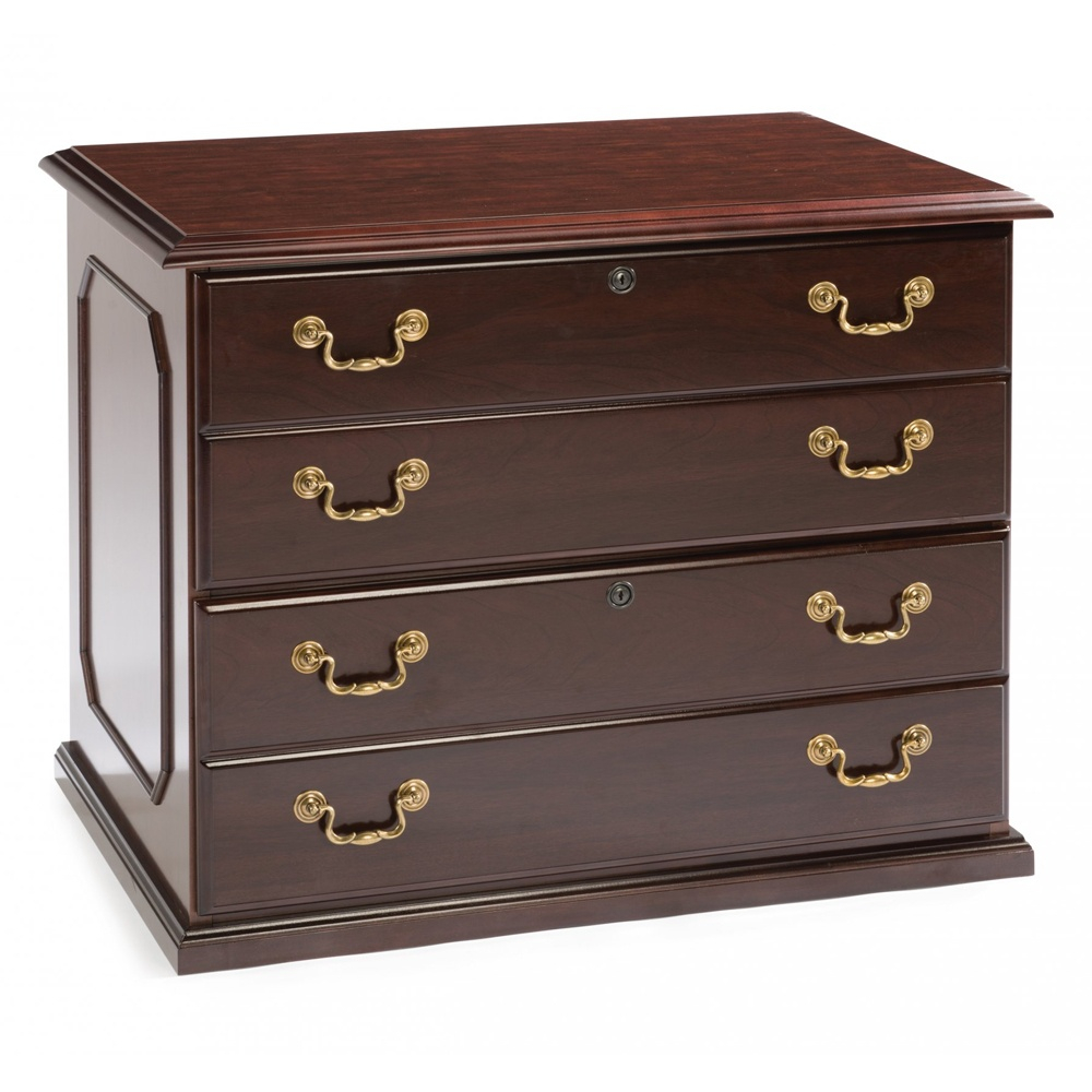 Dmi Governors 36" W 2-drawer Lateral File Letter & Legal Mahogany