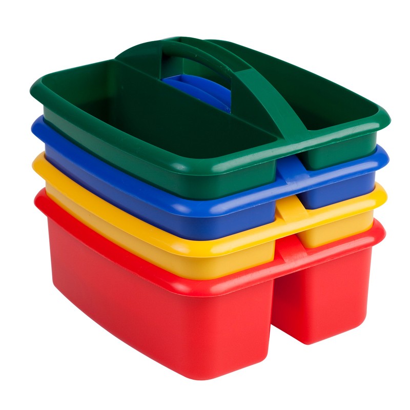 Ecr4kids Large Art Caddy Classroom Storage Tray Set Assorted 12 Pack