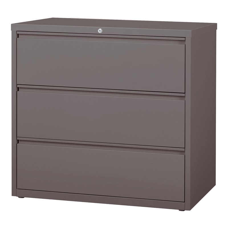 Mayline 3-drawer 42" Wide Lateral File Cabinet Letter & Legal