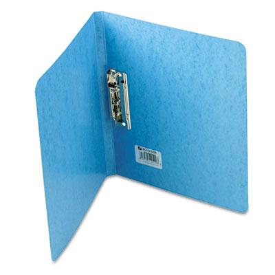 Acco 5/8" Capacity 8-1/2" X 11" Presstex Grip Punchless Spring-action Clamp Binder Light Blue