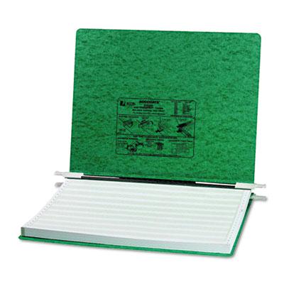 Acco 14-7/8" X 11" Unburst Sheet Pressboard Hanging Data Binder Dark Green