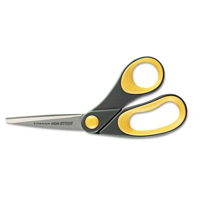 Westcott Non-stick Titanium Bonded Scissors 8" Length Bent Yellow