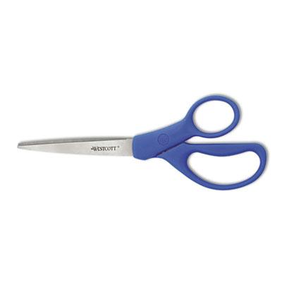 Westcott Preferred Line Stainless Steel Office Scissors 8" Length Blue