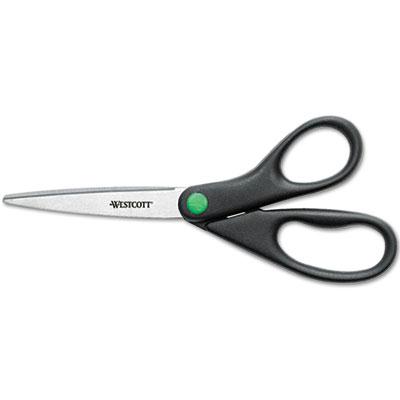 Westcott Kleenearth Recycled Stainless Steel Scissors 8" Length Black