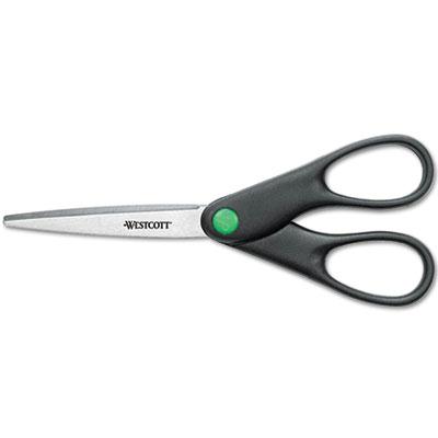 Westcott Kleenearth Recycled Stainless Steel Scissors 7" Length Black