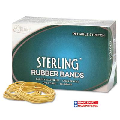 Alliance 2-1/2" X 1/16" Size #16 Sterling Ergonomically Correct Rubber Bands 1 Lb. Box