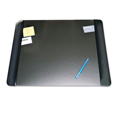 Artistic 24" X 19" Executive Desk Pad With Leather-like Side Panels Black