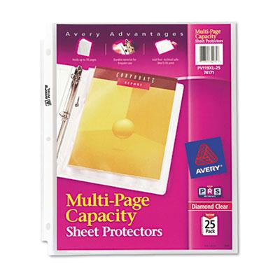 Avery 8-1/2" X 11" Multi-page Top-load Heavy Gauge Sheet Protectors 25/pack