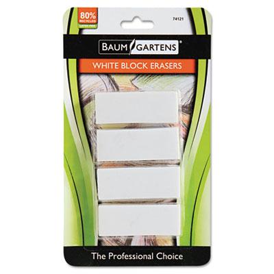Baumgartens Latex Free Block Eraser 4-pack